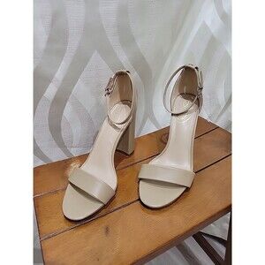 Sam Edelman Beige Block Heel Sandals